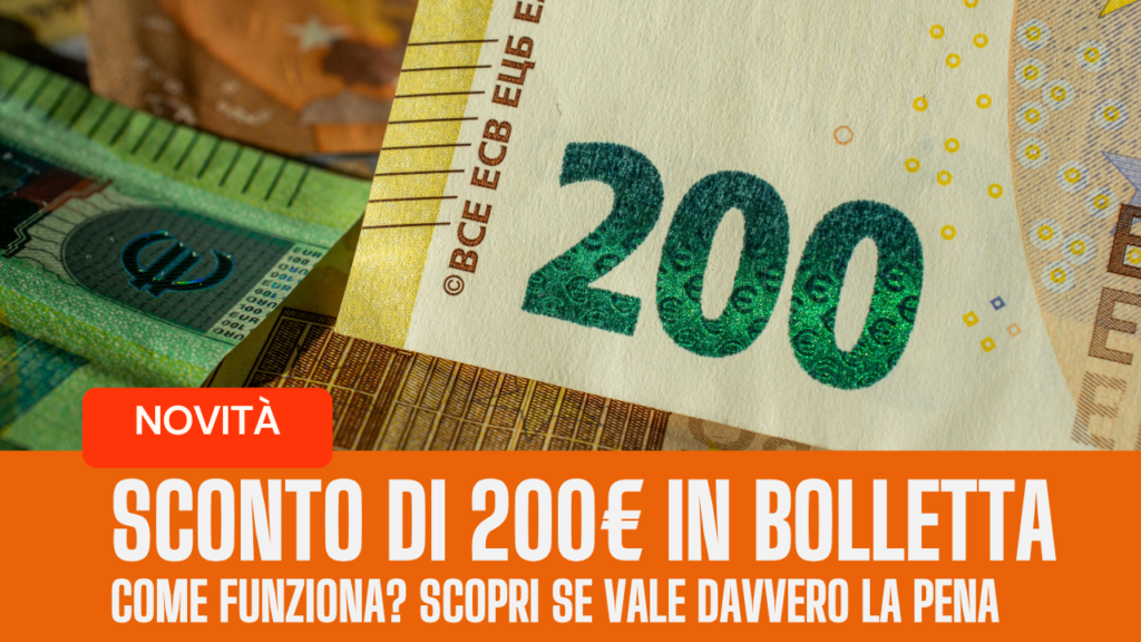 sconto sulla bolletta 200€
